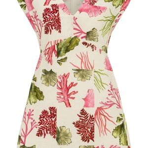 Floral Print V-Neck Women Dress